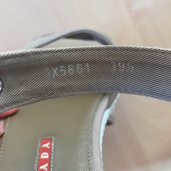 Prada Gabardine Flat Sandal, Khaki size 39.5 - Picture 15 of 16
